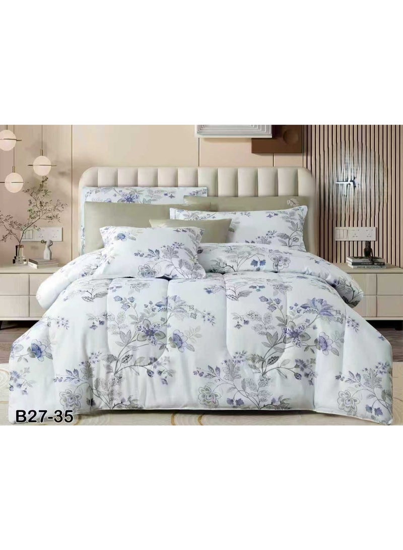 Luxury double comforter set made of royal microfiber, measuring 260*240 cm